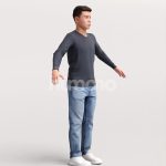Rigged 040-1821 Man