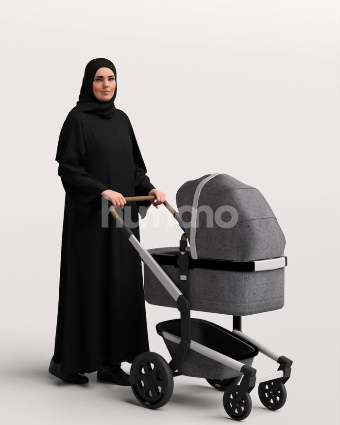 Posed 085-6151 Woman Arabic