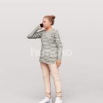 Animated 027-4382 OS1 Girl Talking Phone