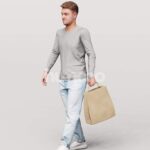 Animated 034-1821 OW1 Man Walking with Bag