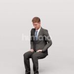 Animated 034-1873 S1 Man Sitting
