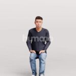 Animated 040-1821 S2 Man Sitting