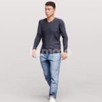 Animated 040-1821 W4 Man Walking