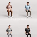 Animated 040-1847 S1 Man Sitting