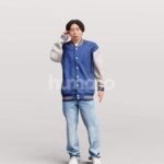 Animated 041-5056 OS1 Man Talking Phone