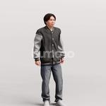 Animated 041-5056 SL3 Man Standing Listening