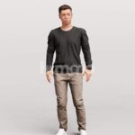 Animated 042-2187 SI4 Man Standing Idle