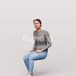 Animated 043-3378 S2 Woman Sitting