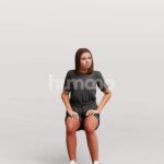 Animated 045-3693 S1 Woman Sitting
