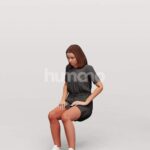 Animated 045-3693 S1 Woman Sitting
