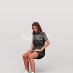 Animated 045-3693 S1 Woman Sitting