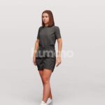 Animated 045-3693 SI3 Woman Standing Idle