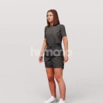 Animated 045-3693 SL3 Woman Standing Listening
