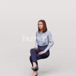 Animated 045-3745 S3 Woman Sitting