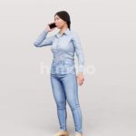 Animated 051-5552 OS1 Woman Talking Phone