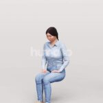 Animated 051-5552 S1 Woman Sitting