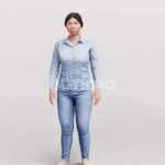 Animated 051-5552 SI2 Woman Standing Idle