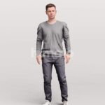 Animated 053-2187 SI4 Man Standing Idle