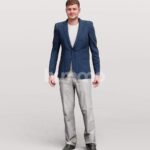 Animated 056-2572 SL3 Man Standing Listening