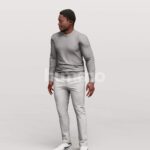 Animated 064-4893 SL2 Man Standing Listening