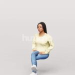 Animated 080-4502 S3 Woman Sitting