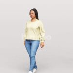 Animated 080-4502 SI3 Woman Standing Idle