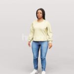 Animated 080-4502 SI3 Woman Standing Idle