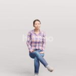Animated 083-5324 S3 Woman Sitting