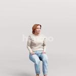 Animated 094-5613 S2 Woman Sitting