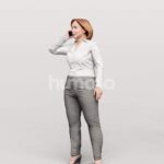 Animated 094-5638 OS1 Woman Talking Phone