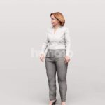 Animated 094-5638 ST3 Woman Standing Talking