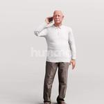 Animated 101-1499 OS1 Man Talking Phone