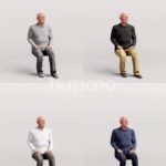 Animated 101-1499 S2 Man Sitting