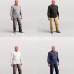 Animated 101-1499 ST5 Man Standing Talking