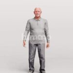 Animated 101-1499 ST5 Man Standing Talking